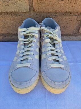 Adidas Men's Kareem Abdul Jabar Suede Low-Top Sneakers in Light Purple and Cream